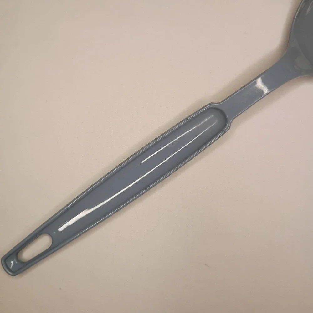 Vintage Ekco Slotted Serving Spoon Blue Nylon USA 11
